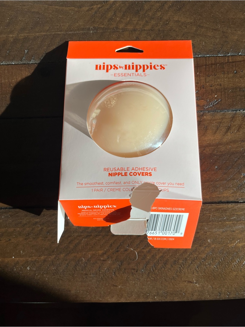 nips by nippies Reusable Adhesive Nipple Covers - Creme
